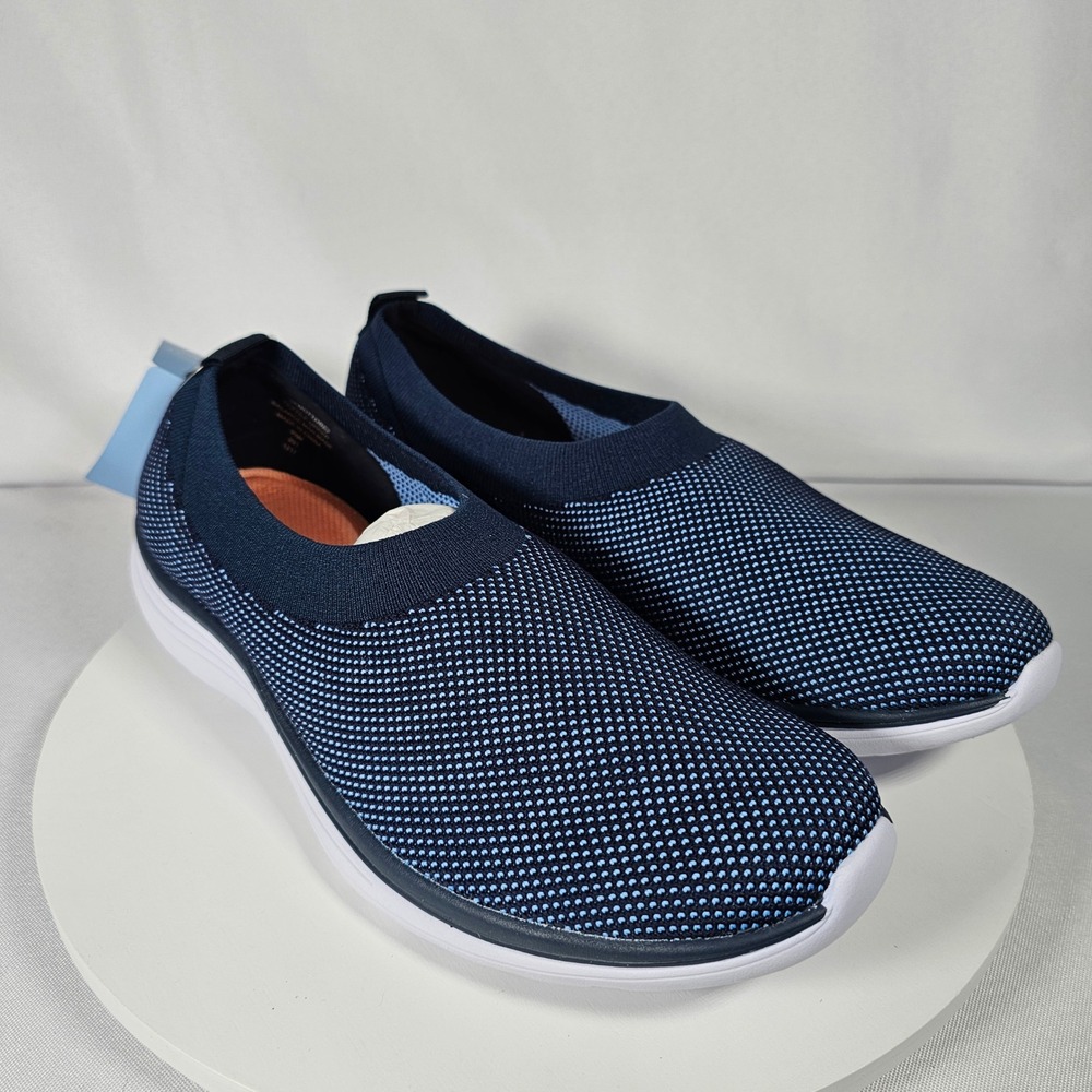Easy Spirit Gotttobe2 Navy Knit Slip On Walking Shoes‎ Women's Size 9.5 M NIB